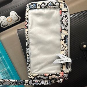 Vera Bradley Black and White Floral Wristlet